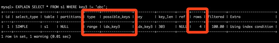 null值字段走索引查询3